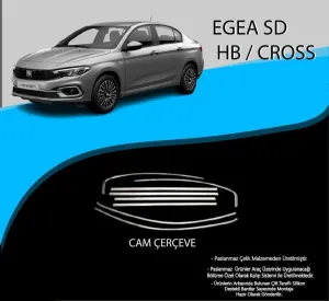 Fiat Egea Uyumlu Hatchback Krom Cam Çerçevesi 8 Parça Egea (2015+)DRS Tuning kalitesiyle tanışın! Özel olarak Fiat  model araçlar için üretilen bu ürün, otomobi