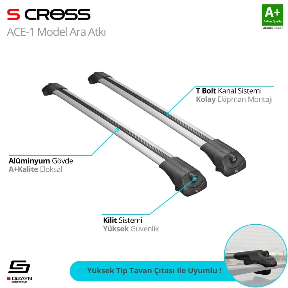 Citroen C5 Uyumlu Aircross 2018 Üzeri Ace-1 Model Gri Ara Atkı A+ Kalite Parça