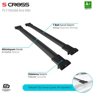 Tourneo Uyumlu Courier Van 2014-2017 Fly Model Siyah Ara Atkı A+Kalite Parça