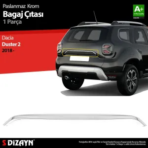 S-Dizayn Dacia Duster Krom Bagaj Çıtası 2018-2024Araca &Ouml;zel Krom Aksesuar&Uuml;r&uuml;n &Ouml;zellikleri:Krom &uuml;r&uuml;nler ara&ccedil; &uuml;zerinde u
