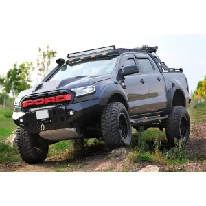 Ford Ranger P375/T6/P375 Fl/T7/P375 Fl2/T8 Off Uyumlu Road Çelik Ön Tampon Koruma Front Bumber 2012-2021 Aqm-S50 Parça
