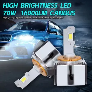 Led far ampulü D1SR 70W 16000LM 6000K Beyaz CANBUS 12V 926-tk - Görsel 3