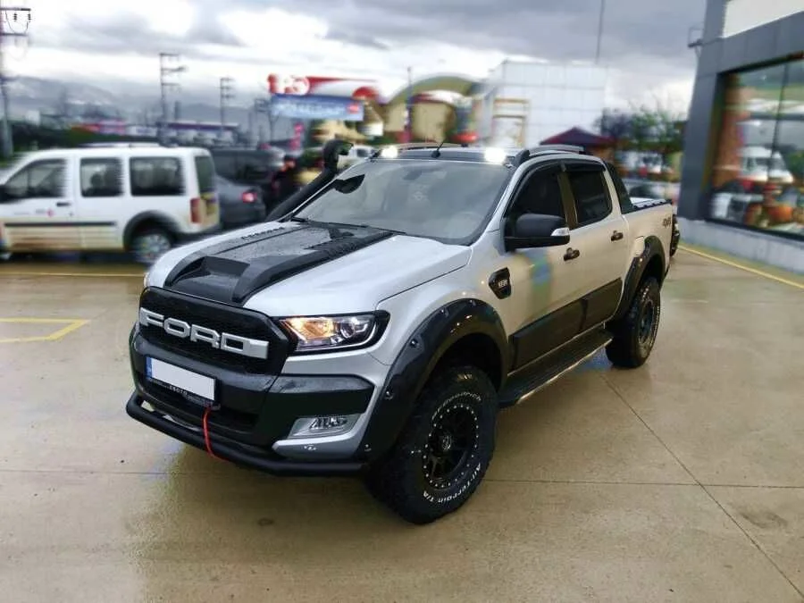 Ford Ranger Uyumlu Ön Tampon Koruma Demiri Siyah Tekli Bıyık 2006+ Pst20 Parça