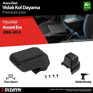 S-Dizayn Hyundai Accent Era Kol Dayama Kolçak ABS Vidalı Siyah 2006-2010 A+Kalite						                Araca &Ouml;zel Ge&ccedil;me Kol&ccedil;ak&bull; Aracınız