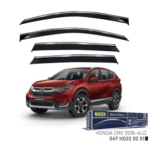 Honda CR-V RW 2016-2022 Uyumlu Kromlu Cam Rüzgarlığı 4Lü -2018 Parça
