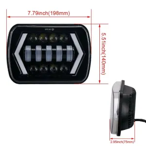 Offroad sis lambası beyaz, amber sinyal 60w 12-60v adet/ LASS300 - Görsel 3