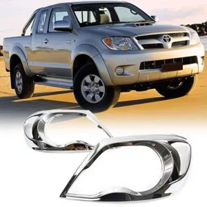 Toyota Hilux Uyumlu Vigo 2005 2011 Ön Far Kaplama ABS Krom ParçaDRS Tuning kalitesiyle tanışın! Özel olarak Toyota  model araçlar için üretilen bu ürün, otomobi