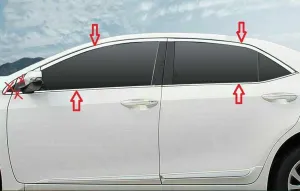 Toyota Corolla Uyumlu 2013 2018 Cam Çıtası Krom ParçaDRS Tuning kalitesiyle tanışın! Özel olarak Toyota  model araçlar için üretilen bu ürün, otomobilinizin hat