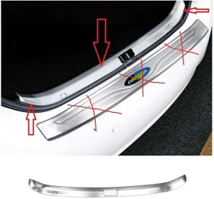 Toyota Corolla Uyumlu 2013 2018 Arka Tampon Eşiği Krom ParçaDRS Tuning kalitesiyle tanışın! Özel olarak Toyota  model araçlar için üretilen bu ürün, otomobilini