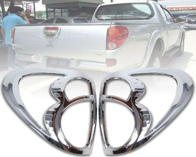 Mitsubishi L200 Uyumlu 2006 2014 Arka Stop Kaplama ABS Krom Parça