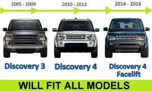 Land Rover Uyumlu Discovery 4 2010 2015 Tavan Çıtası Siyah Parça - Görsel 2