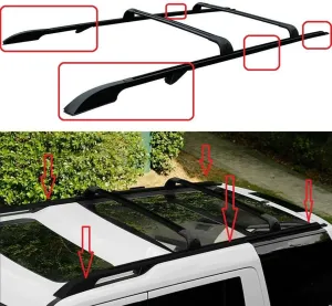 Land Rover Uyumlu Discovery 3 2004 2009 Tavan Çıtası Siyah ParçaDRS Tuning kalitesiyle tanışın! Özel olarak Land Rover  model araçlar için üretilen bu ürün, oto