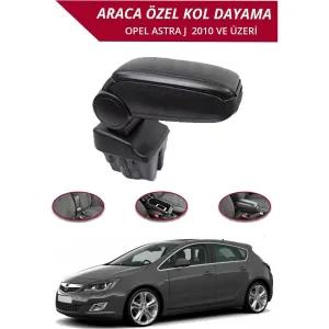 Opel Astra Uyumlu J -2010 Araca Özel Kol Dayama Siyah Niken Parça thumb 2
