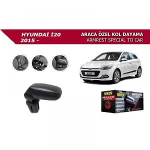 Hyundai İ20 Uyumlu -2015 Araca Özel Kol Dayama Siyah  Parça - Görsel 2