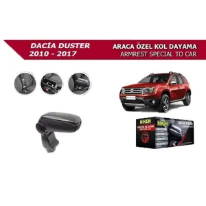 Dacia Duster Uyumlu 2010-2017 Araca Özel Kol Dayama Kolçak Siyah  Parça - Görsel 2
