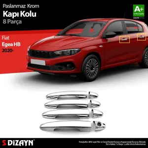 S-Dizayn Fiat Egea HB Krom Kapı Kolu 8 Prç. 2020 ÜzeriAraca &Ouml;zel Krom Aksesuar&Uuml;r&uuml;n &Ouml;zellikleri:Krom &uuml;r&uuml;nler ara&ccedil; &uuml;zeri