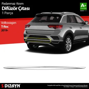 S-Dizayn VW T-Roc Krom Difüzör Çıtası Orta Parça 2019-2021Araca &Ouml;zel Krom Aksesuar&Uuml;r&uuml;n &Ouml;zellikleri:Krom &uuml;r&uuml;nler ara&ccedil; &uuml;