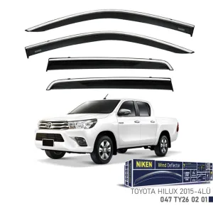Niken Toyota Uyumlu Hilux -2015 Kromlu Cam Rüzgarlığı 4Lü Parça thumb 1