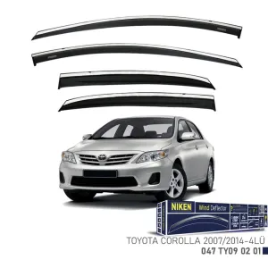Niken Toyota Uyumlu Corolla 2007-2014 Kromlu Cam Rüzgarlığı 4Lü ParçaDRS Tuning kalitesiyle tanışın! Özel olarak Toyota  model araçlar için üretilen bu ürün, ot