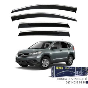 Niken Honda Uyumlu Crv 2012- Kromlu Cam Rüzgarlığı 4Lü Parça thumb 1