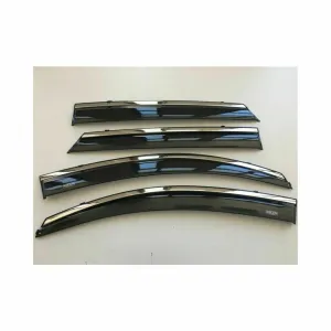 Niken Honda Uyumlu Civic 2012-2016 Model Kromlu Cam Rüzgarlığı 4Lü Parça - Görsel 2