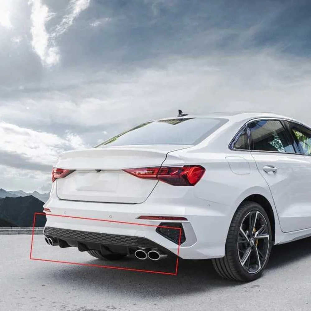 Drs Tuning Audi A3 Uyumlu Sedan 2021 Çift Egzozlu Difüzör Parça