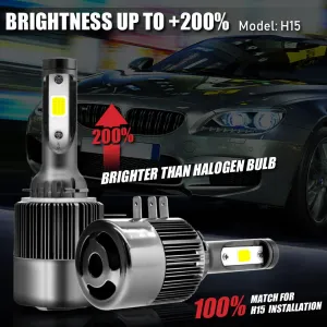 Led far ampulü H15 3570 chip 72W 11.000LM Canbus 12-24V / LAAM560-3 - Görsel 5