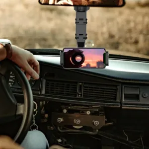 360 Derece Dönebilen Ayna Geçmeli Telefon Tutacağı / Syte180 - Görsel 3