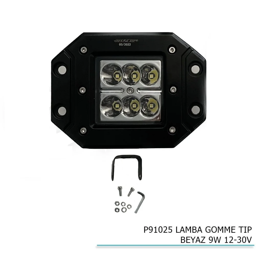 Lamba Gömme Uyumlu Tıp Beyaz 9W 12-30V Parça