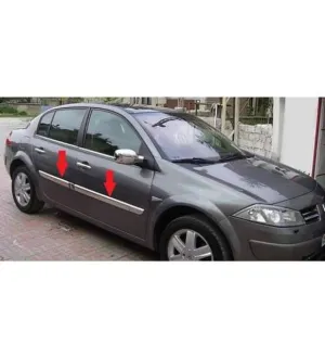 Renault Megane Uyumlu 2 Yan Kapı Çıtası 2004-2010 Paslanmaz Çelik ParçaDRS Tuning kalitesiyle tanışın! Özel olarak Renault  model araçlar için üretilen bu ürün,