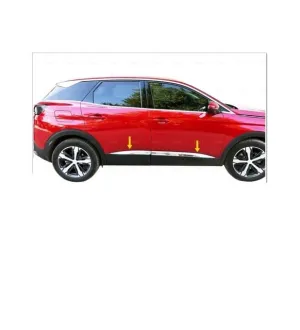 Peugeot 3008 Uyumlu Yan Kapı Çıtası -2016 Paslanmaz Çelik Parça thumb 2