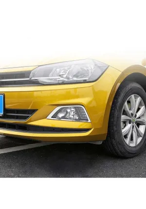 Volkswagen Polo Uyumlu Sis Farı Çerçevesi -2017 Paslanmaz Çelik Parça thumb 2