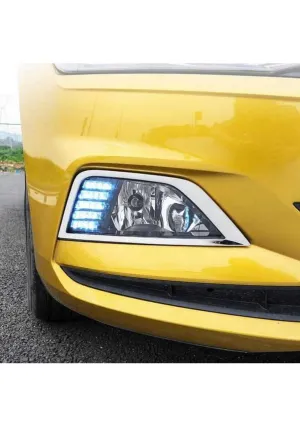 Volkswagen Polo Uyumlu Sis Farı Çerçevesi -2017 Paslanmaz Çelik Parça thumb 3