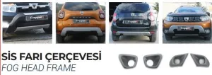 Dacia Duster Uyumlu Sis Farı Çerçevesi 2010-2018 ABS ParçaDRS Tuning kalitesiyle tanışın! Özel olarak Dacia  model araçlar için üretilen bu ürün, otomobilinizin