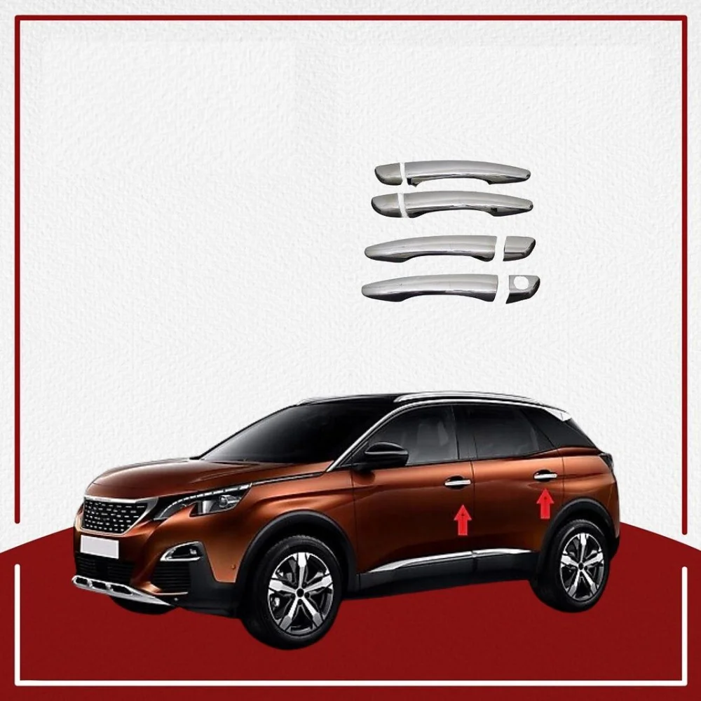 Drs Tuning Peugeot 3008 Uyumlu Kapı Kolu -2016 Paslanmaz Çelik Parça