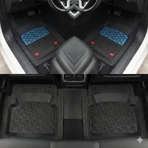 Safir Hyundai Uyumlu Atos Havuzlu Universal Paspas Krom Mavi Parça thumb 1