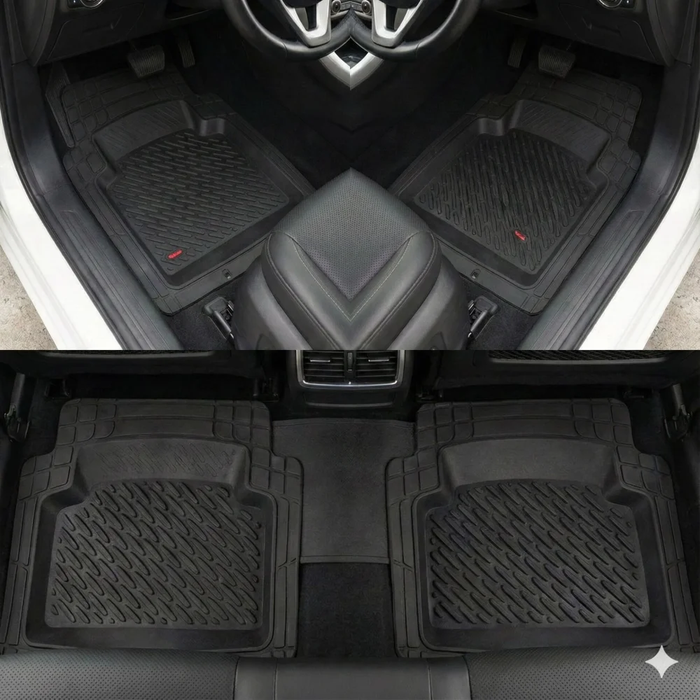 Citroen Uyumlu Saxo Havuzlu Universal Paspas Krom Siyah Parça