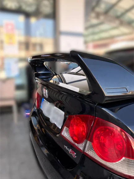 Honda Civic Uyumlu Spoiler 4 Parça Mugen Spoiler 2006-2012 Boyalı Parça