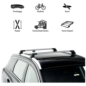 Turtle Chery Uyumlu Tiggo 7 Pro Suv -20 Turtle Air2 Ara Atkı Gri thumb 4