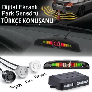 Araç Park Uyumlu Sensörü Dijital Ekranlı Türkçe Konuşanlı Park SensörüDRS Tuning kalitesiyle tanışın! Özel olarak Universal  model araçlar için üretilen bu ürün