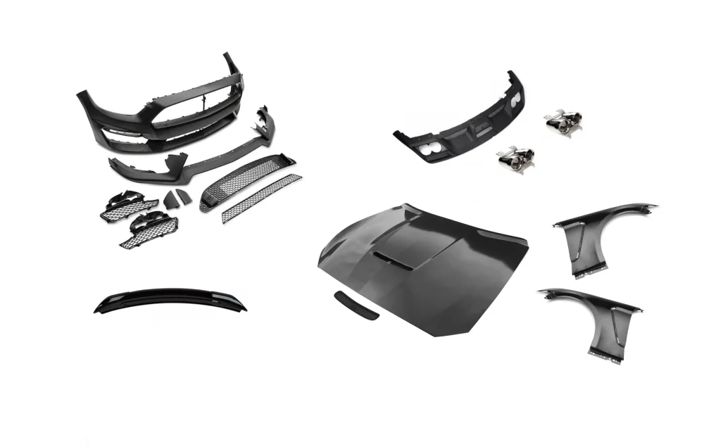 Mustang 2015-2017 Uyumlu Gt350 Full İçin Body Kit ( Ön Tampon + Difüzör + Kaput +