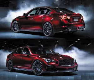 Infiniti Q50 Uyumlu 2014-2017 İçin Eau Rogue Body Kit thumb 4