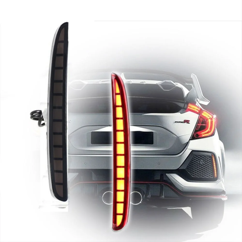 Drs Tuning Honda Civic Uyumlu Fc5-Fk7 2016-2020 Type-R Arka Reflektör Ledi Hareketli