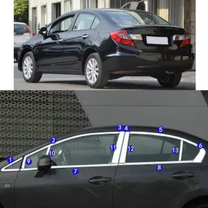 Honda Civic Uyumlu Fb7 2012-2015 Cam Çıtası Nikelaj Tam TurDRS Tuning kalitesiyle tanışın! Özel olarak Honda  model araçlar için üretilen bu ürün, otomobilinizi