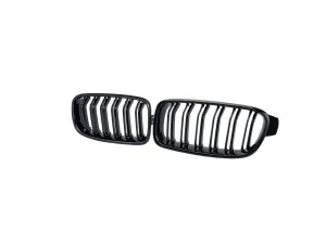 Bmw 3 Uyumlu Serisi F30 2012-2018 M3 Böbrek (Panjur) Piano Black thumb 1
