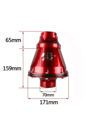 Hava Filtresi 70Mm Kırmızı Renk Apollo / Dahı79 - Görsel 3
