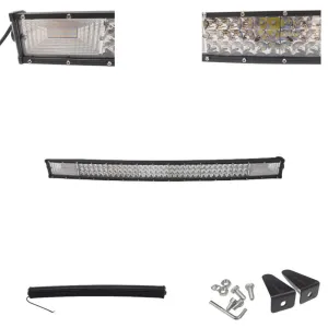 Offroad Sis Lambası 110Cm 180Led Beyaz-Amber Çakarlı 540W Eğimli 293-1 - Görsel 3