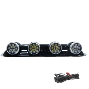 Space Offroad Sis Lambası 12X4 Led Yuvarlak Siyah /Lass243 thumb 4