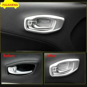 Jeep Renegade Uyumlu İç Kapı Kolu Çerçevesi 4 Parça SilverDRS Tuning kalitesiyle tanışın! Özel olarak jeep  model araçlar için üretilen bu ürün, otomobilinizin