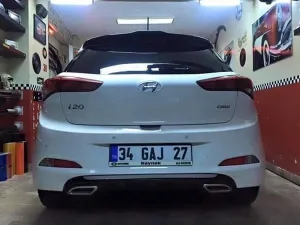 Hyundai İ20 Uyumlu Egzoz Görünüm Difüzör